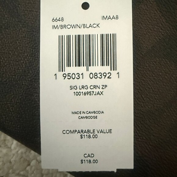 coach Large Corner Zip Wristlet In Signature Canvas 6648 - Picture 5 of 5